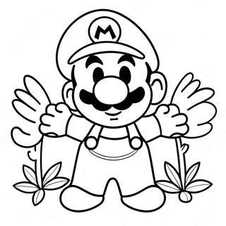 Mario Flower Coloring Pages