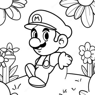 Mario Flower Coloring Page 54522-43934