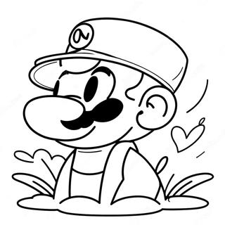 Mario Flower Coloring Page 54522-43935