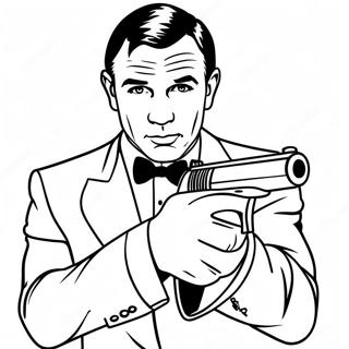 James Bond Coloring Page 54532-43947