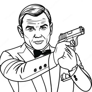 James Bond Coloring Page 54532-43948