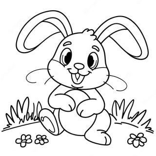 Joyful Easter Bunny Coloring Page 54563-43973