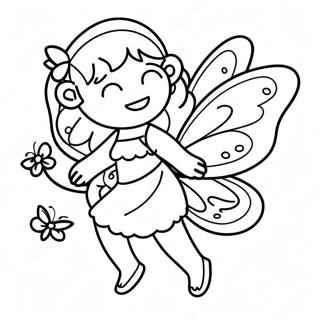 Butterfly Fairy Coloring Pages