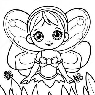 Butterfly Fairy Coloring Page 54572-43979