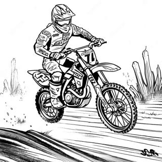 Eli Tomac On Dirt Bike Coloring Page 54593-43998