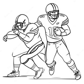 Byu Football Player In Action Coloring Page 54643-44041