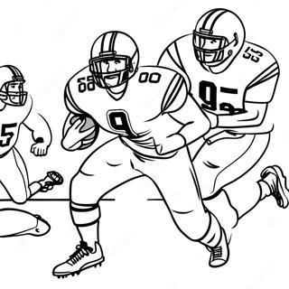 Byu Football Player In Action Coloring Page 54643-44042