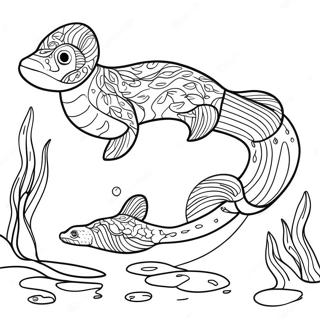 Eel Coloring Pages