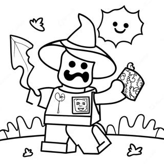 Lego Halloween Coloring Pages