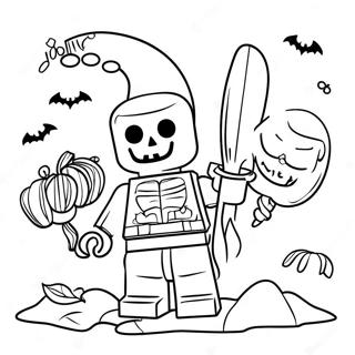 Lego Halloween Coloring Page 54662-44048