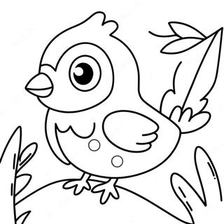 Cute Bird Coloring Page 54672-44060