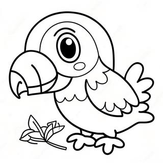 Colorful Parrot Coloring Page 54673-44063