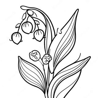 Lily Of The Valley Coloring Pages