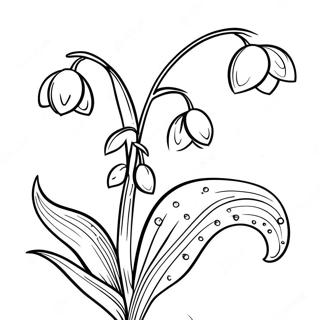 Lily Of The Valley Flower Coloring Page 54682-44068