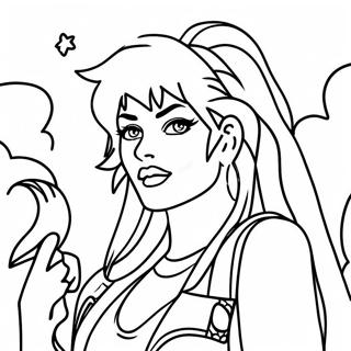 Jem And The Holograms Coloring Page 54692-44075