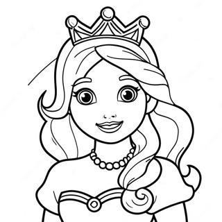 Princess Rainbow Coloring Page 54702-44078