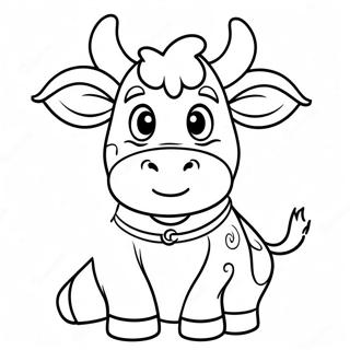 Chick Fil A Cow Mascot Coloring Page 54733-44109