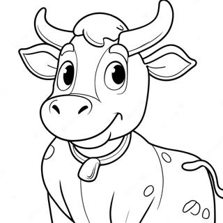 Chick Fil A Cow Mascot Coloring Page 54733-44111