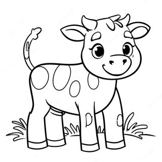 Chick Fil A Cow Mascot Coloring Page 54733-44112