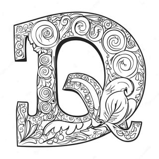 Letter Q Coloring Pages