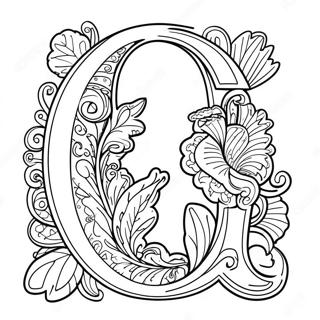 Letter Q Coloring Page 54742-44114