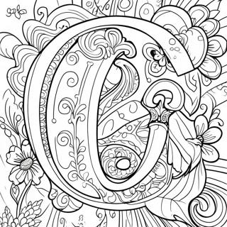 Quaint Letter Q Coloring Page 54743-44117