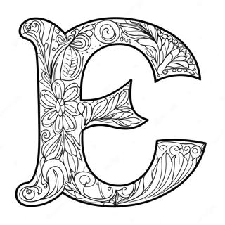 Quaint Letter Q Coloring Page 54743-44118