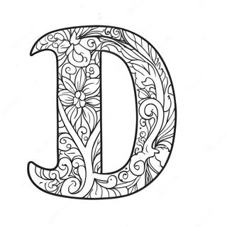 Quaint Letter Q Coloring Page 54743-44119