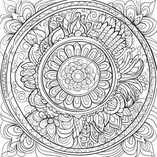 Intricate Mandala Designs Coloring Page 54753-44125