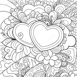 Sweet Hearts Bold And Easy Coloring Pages