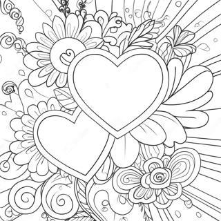 Sweet Hearts Bold Coloring Page 54792-44154