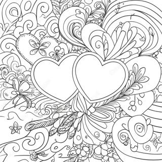 Sweet Hearts Bold Coloring Page 54792-44155