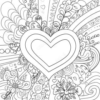 Sweet Hearts Bold Coloring Page 54792-44156