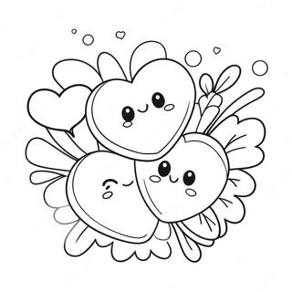 Cute Sweet Hearts Coloring Page 54793-44157