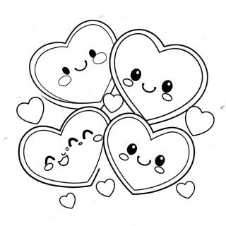 Cute Sweet Hearts Coloring Page 54793-44158