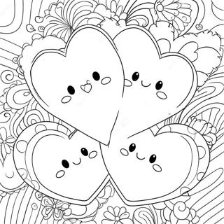 Cute Sweet Hearts Coloring Page 54793-44159