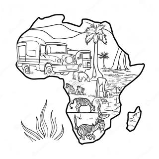 Africa Coloring Page 5481-4542