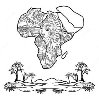 Africa Coloring Page 5481-4543