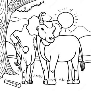 Africa Coloring Page 5481-4544