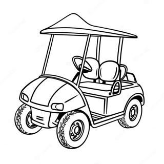 Golf Cart Coloring Page 54822-44182