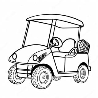 Golf Cart Coloring Page 54822-44184