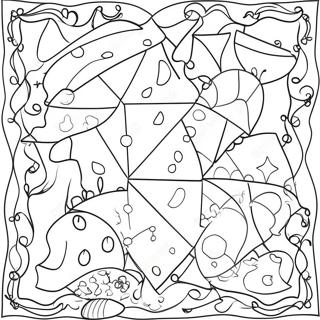 Kindergarten Quilt Coloring Page 54842-44194