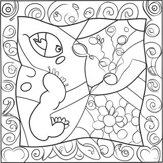 Kindergarten Quilt Coloring Page 54842-44195