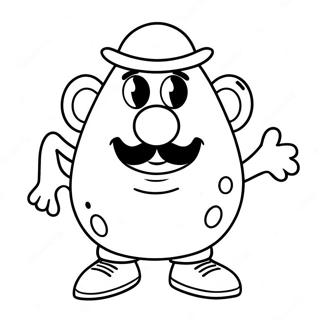 Mr Potato Head Classic Coloring Page 54852-44198