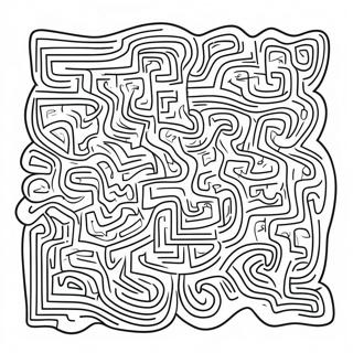 Maze Coloring Page For Kids 54862-44206