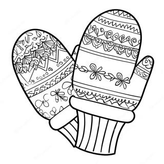 Mitten Coloring Pages