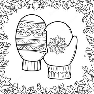 Mitten Coloring Pages