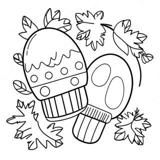 Cozy Winter Mitten Coloring Page 54873-44218