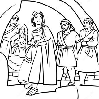 Rahab And The Spies Coloring Page 54902-44242