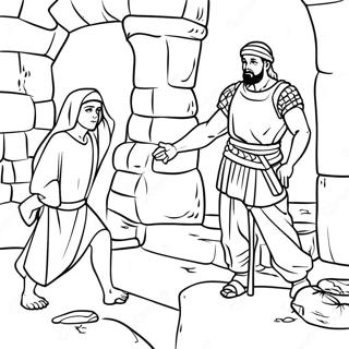 Rahab And The Spies Coloring Page 54902-44243